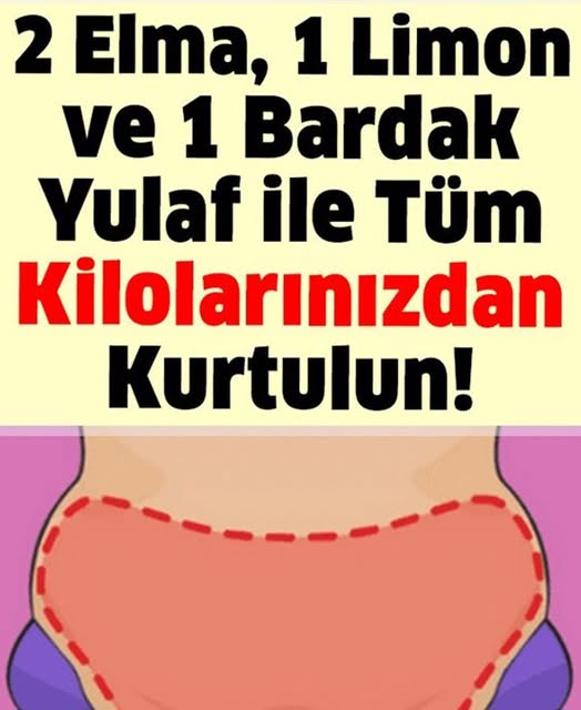 2 Elma, 1 Limon ve 1 Bardak Yulaf ile Tüm Kilolarınızdan Kurtulun - 1