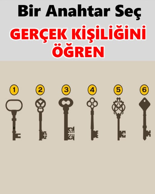Bir anahtar seç gerçek kişiliğini öğren - 1