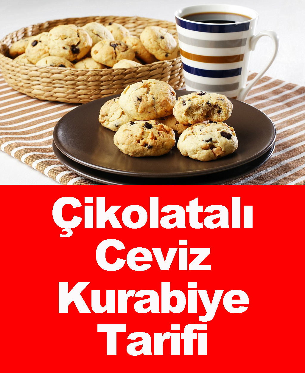 Çikolatalı Ceviz Kurabiye Tarifi - 1