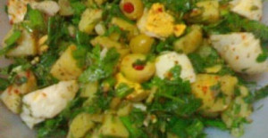 Yeşil Zeytinli Patates Salatası Tarifi