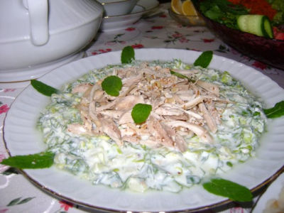 Marullu Tavuk Salatası Tarifi - 1
