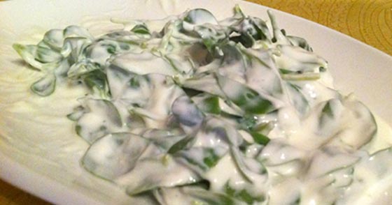 Nohutlu Yoğurtlu Semizotu Salatası Tarifi - 2
