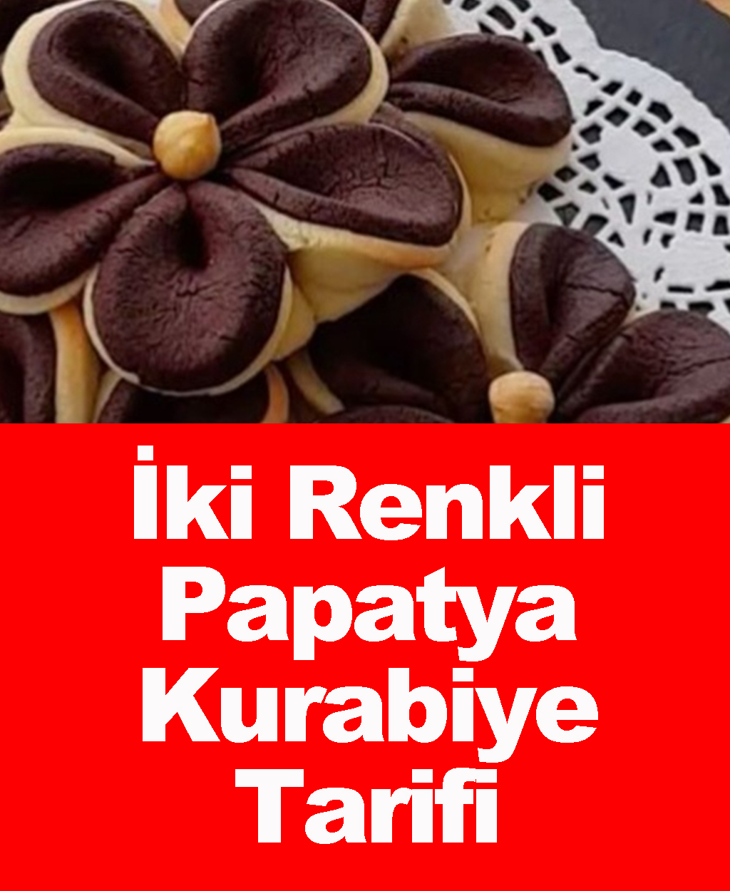 İki Renkli Papatya Kurabiye Tarifi - 1