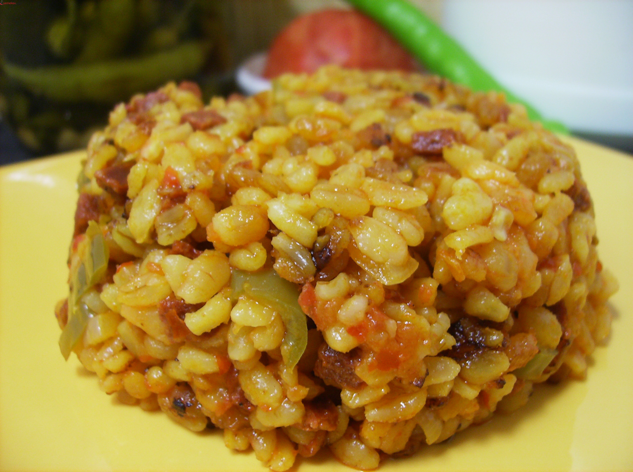 Patlıcanlı Bulgur Pilavı Tarifi - 5