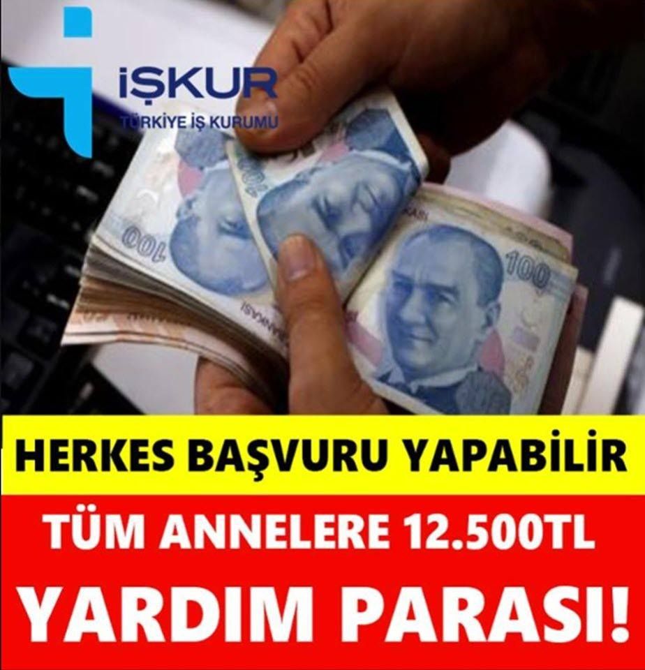 Annelere 12.500 TL maddi yardım paraları ödenmeye başladı