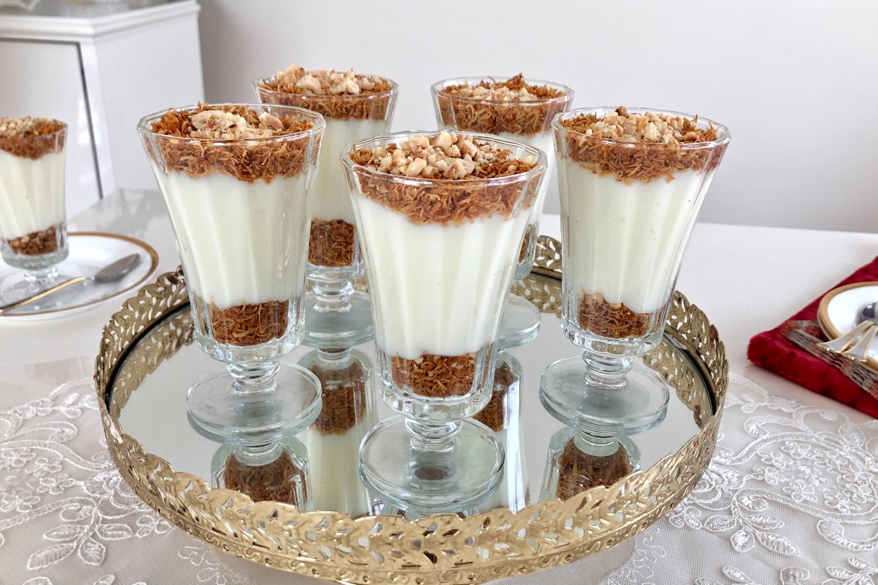 Damla Sakızlı Çıtır Kadayıflı Muhallebi Tarifi - 2