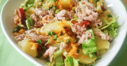 Ton Balıklı Patates Salatası Tarifi