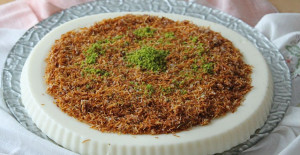 Tart Kalıbında Kadayıflı Muhallebi Tarifi