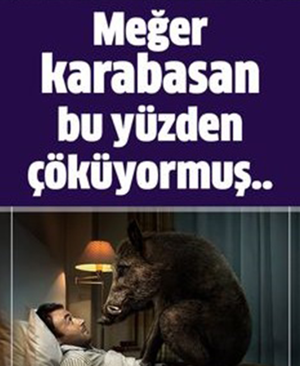 Uykuda neden karabasan çöker
