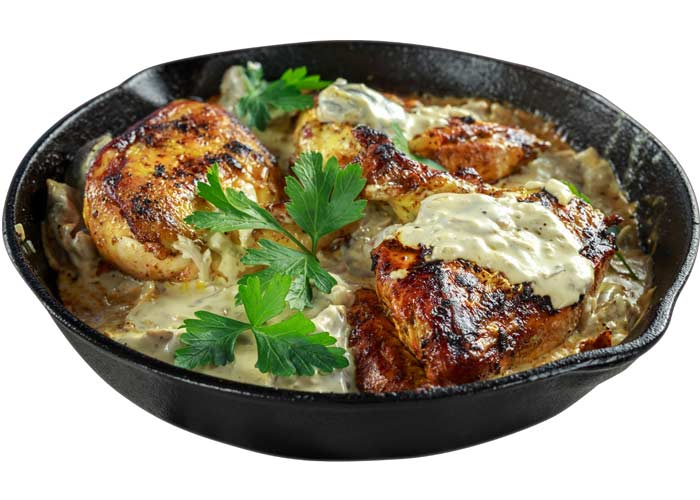 Fırında Kremalı Salçalı Tavuk Patates Tarifi - 3