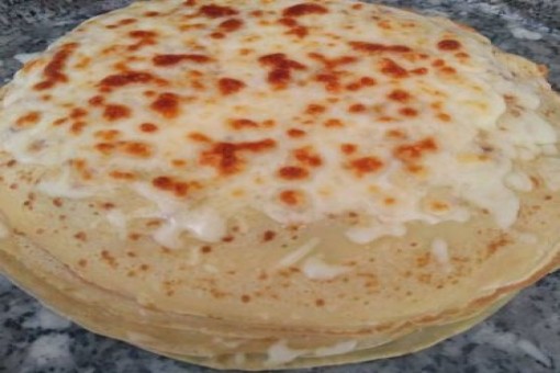 Kaşar Peynirli Krep Pastası Tarifi - 3