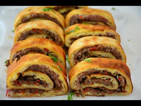 Kıymalı Yoğurtlu Rulo Börek Tarifi - 2