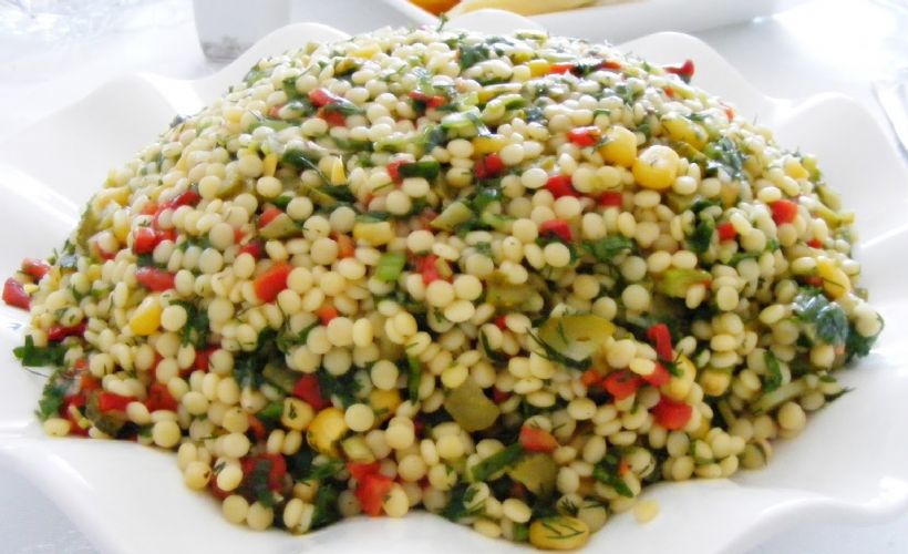 Kuskuslu Yeşil Mercimek Salatası Tarifi - 2