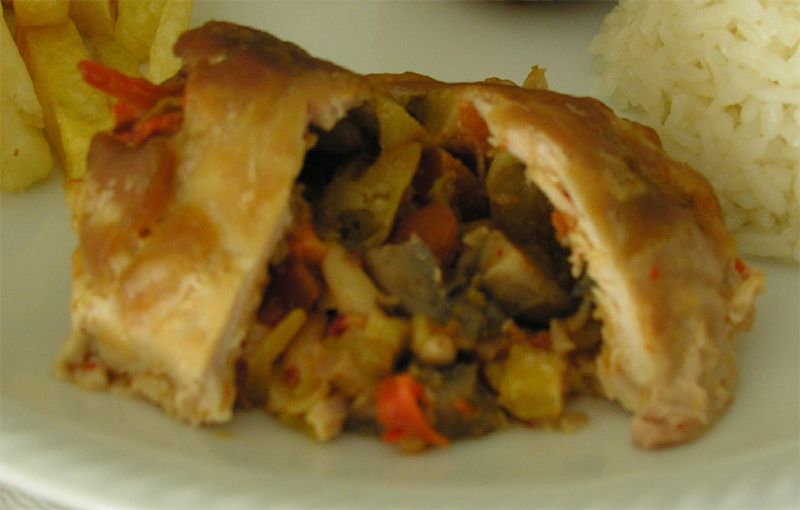 Mantarlı Tavuk Dolma Tarifi - 1