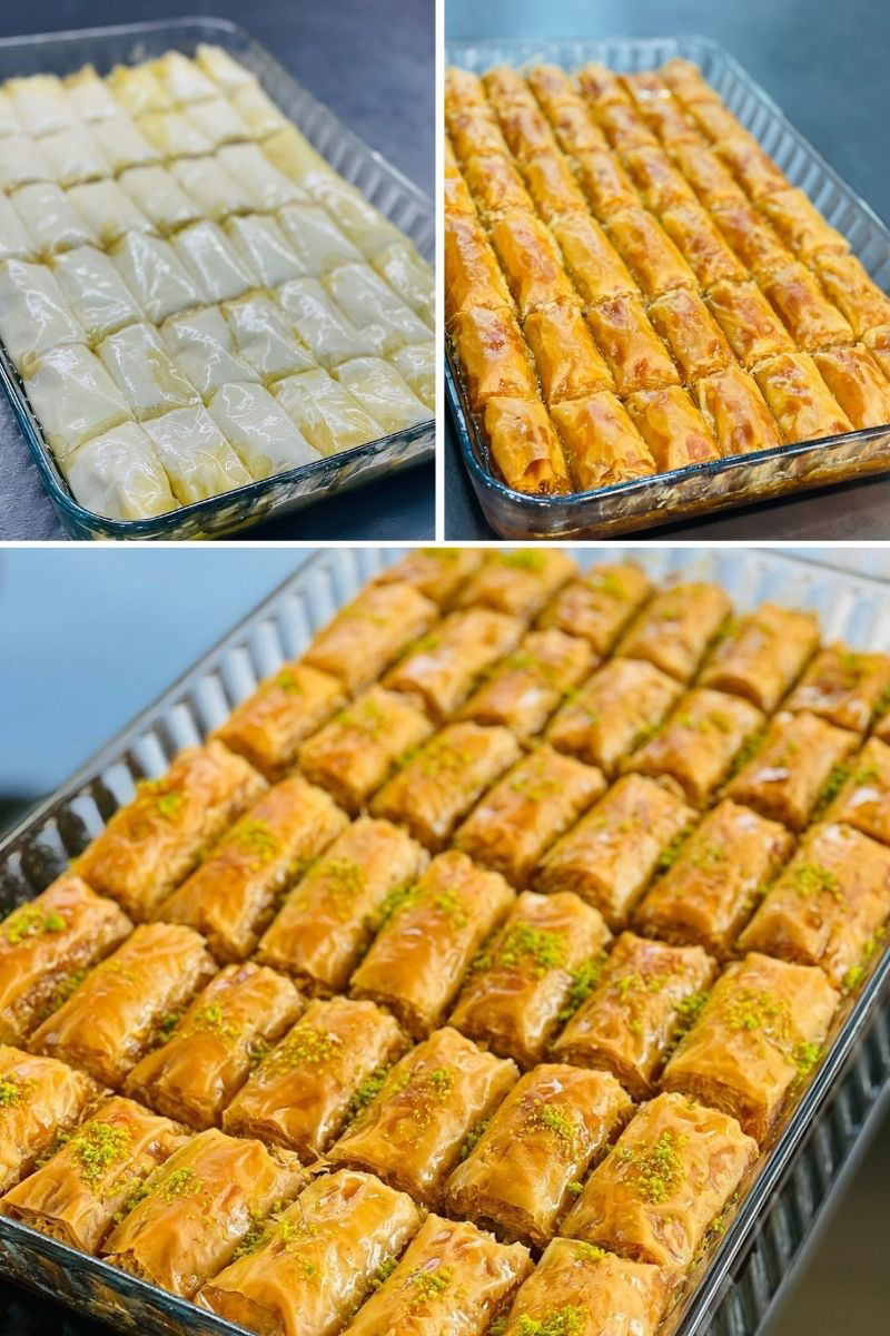 Tahinli Cevizli Rulo Baklava Tarifi - 4