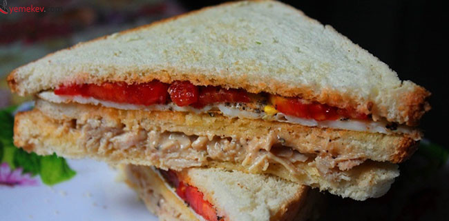 Kulüp Sandviç (Club Sandwich) Tarifi - 6