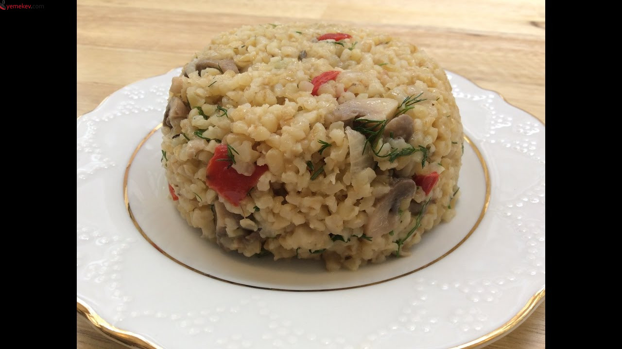 Mantarlı Bulgur Pilavı Tarifi - 2