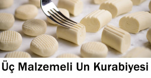 Üç Malzemeli Kurabiye Tarifi